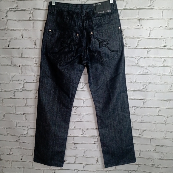 🔥SOLD🔥ROCAWEAR Mens Black Denim Jeans 32 x 34 - Picture 5 of 11